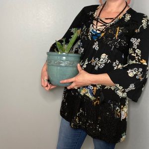Entro Floral Boho/Hippie Style Tunic Size Small